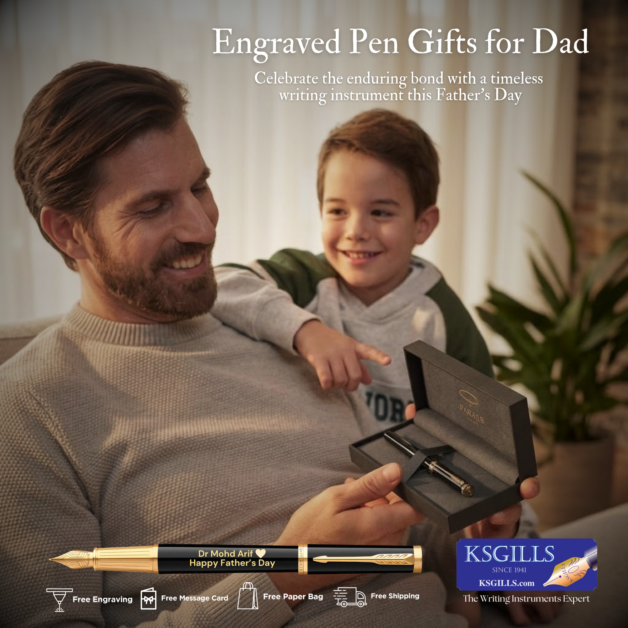 KSGILLS.com - Pen Gifts Malaysia, Online Penshop & Writing Instruments Facebook ad: Engraved Pens - The Perfect Appreciation Gesture