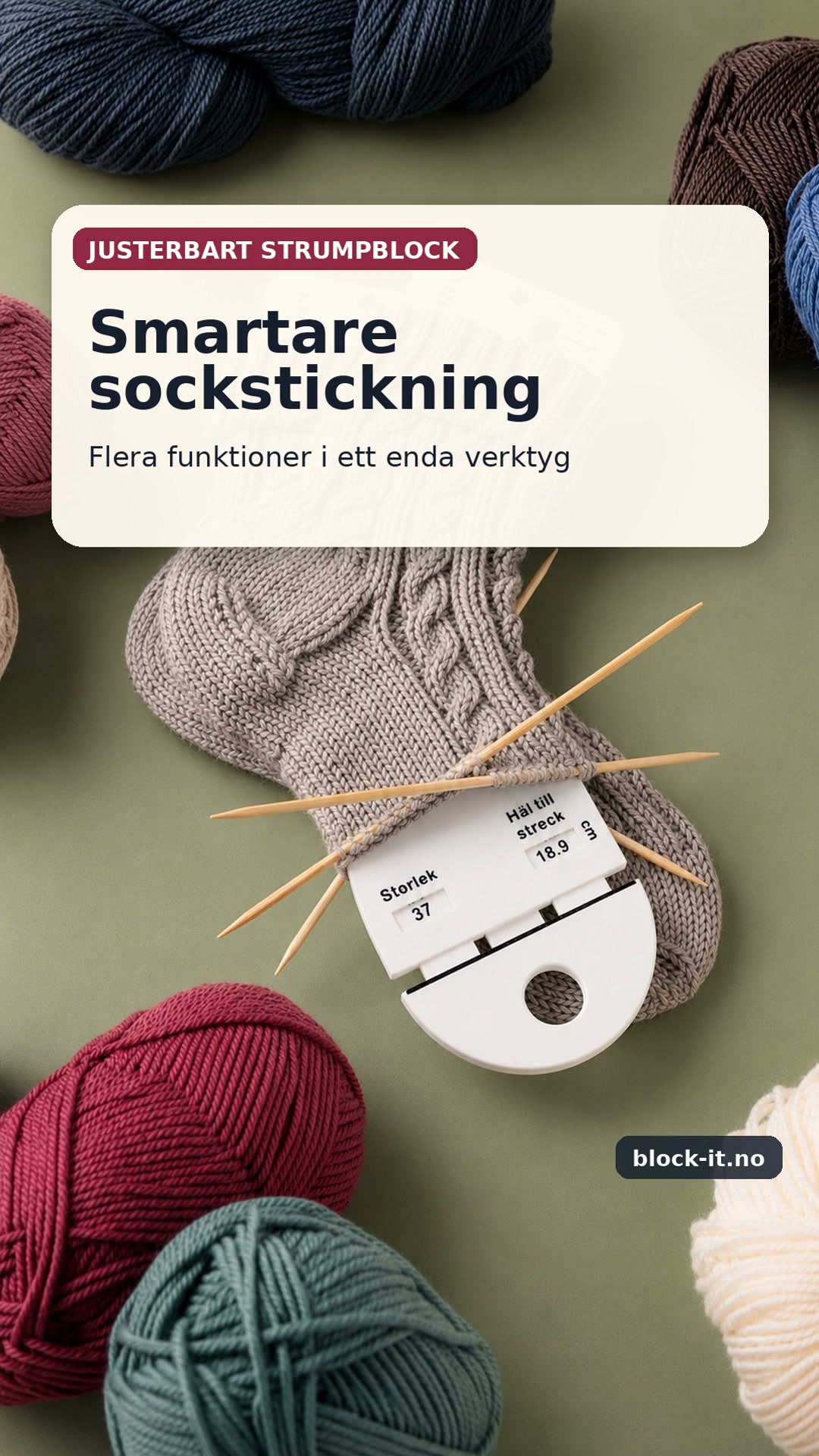 Block-it.no Facebook ad: Perfekta sockor, varje gång