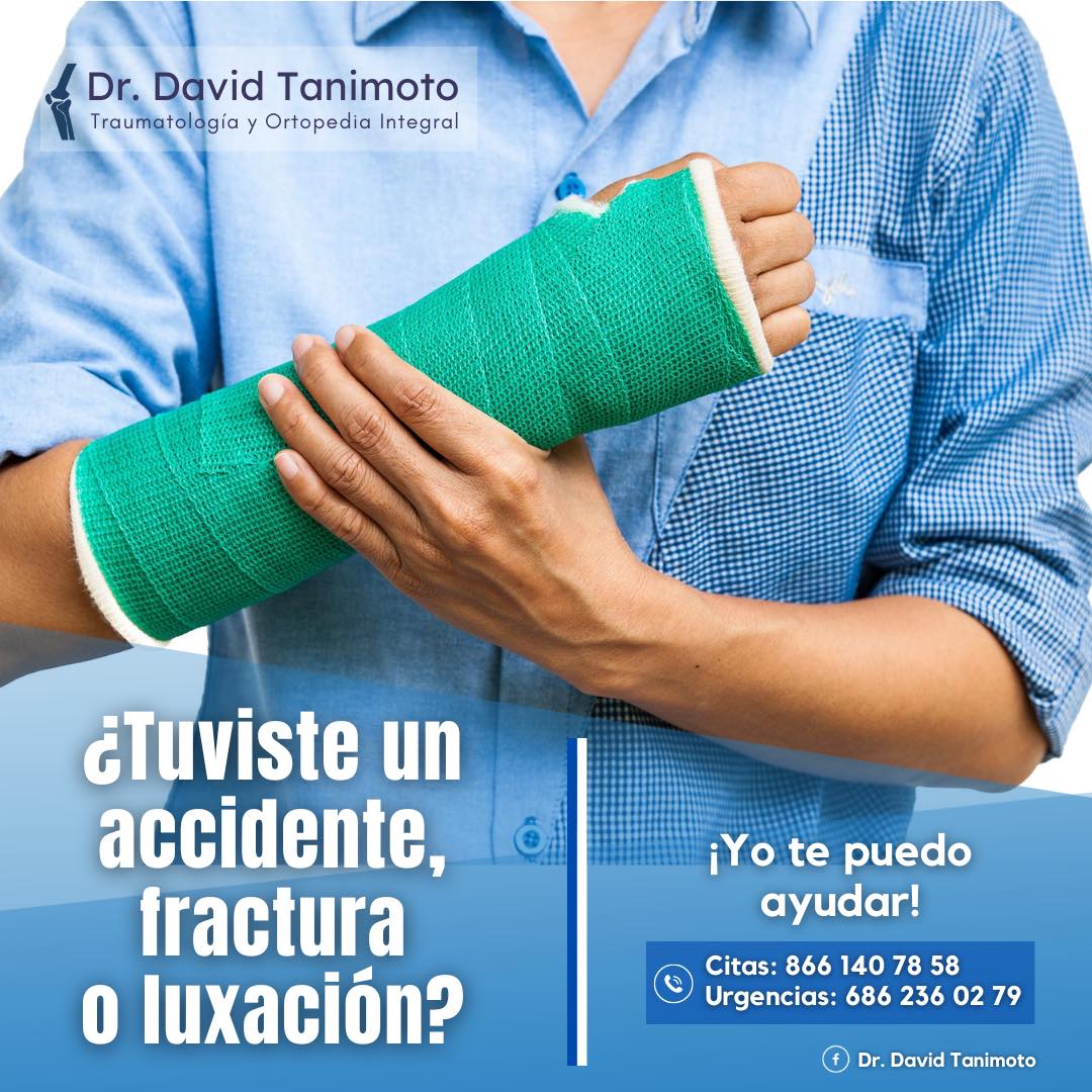 Dr. David Tanimoto - Traumatología y Ortopedia Facebook ad: Los accidentes desafortunadamente son inevitables…