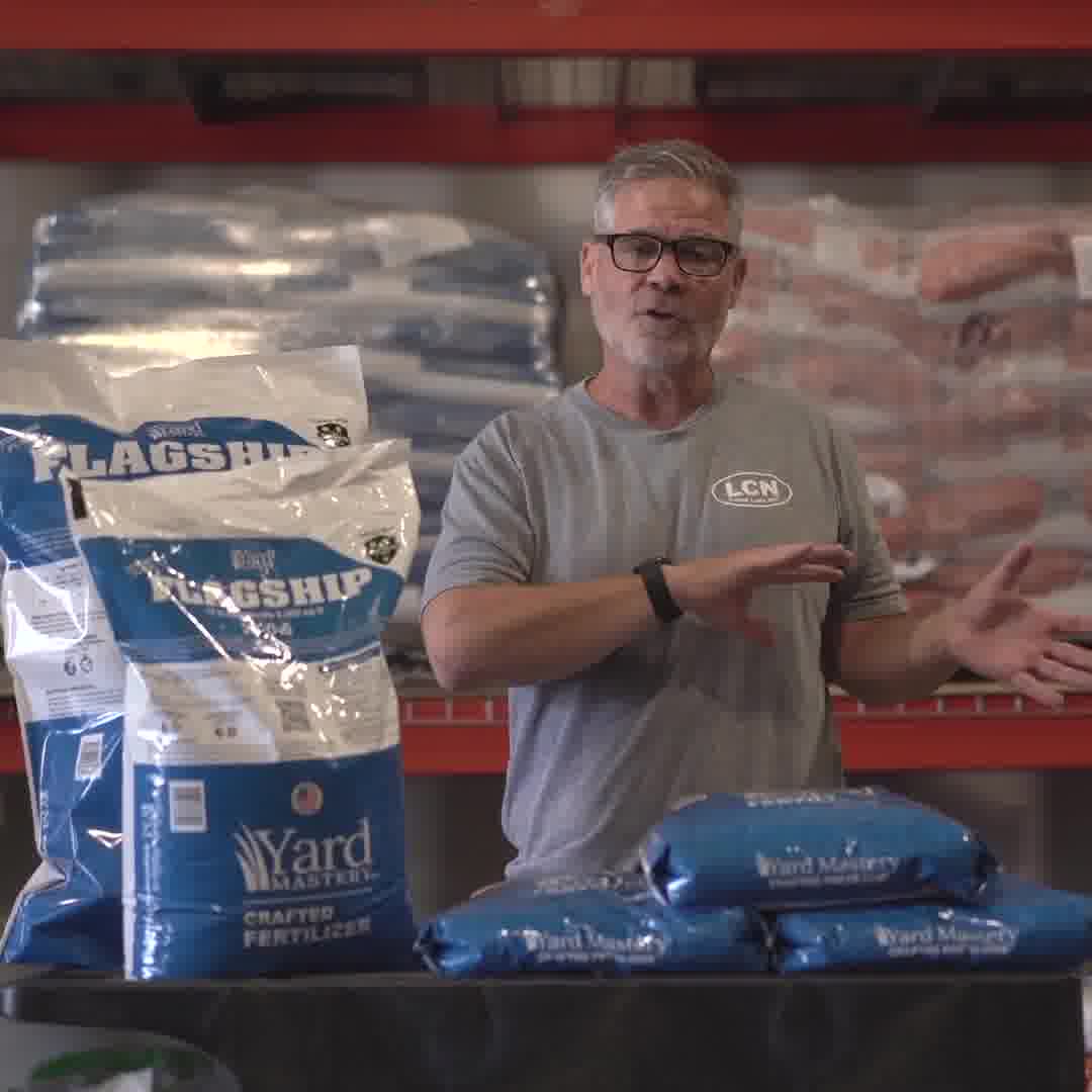 Yard Mastery Facebook ad: Flagship Granular: Feed Your Lawn Best