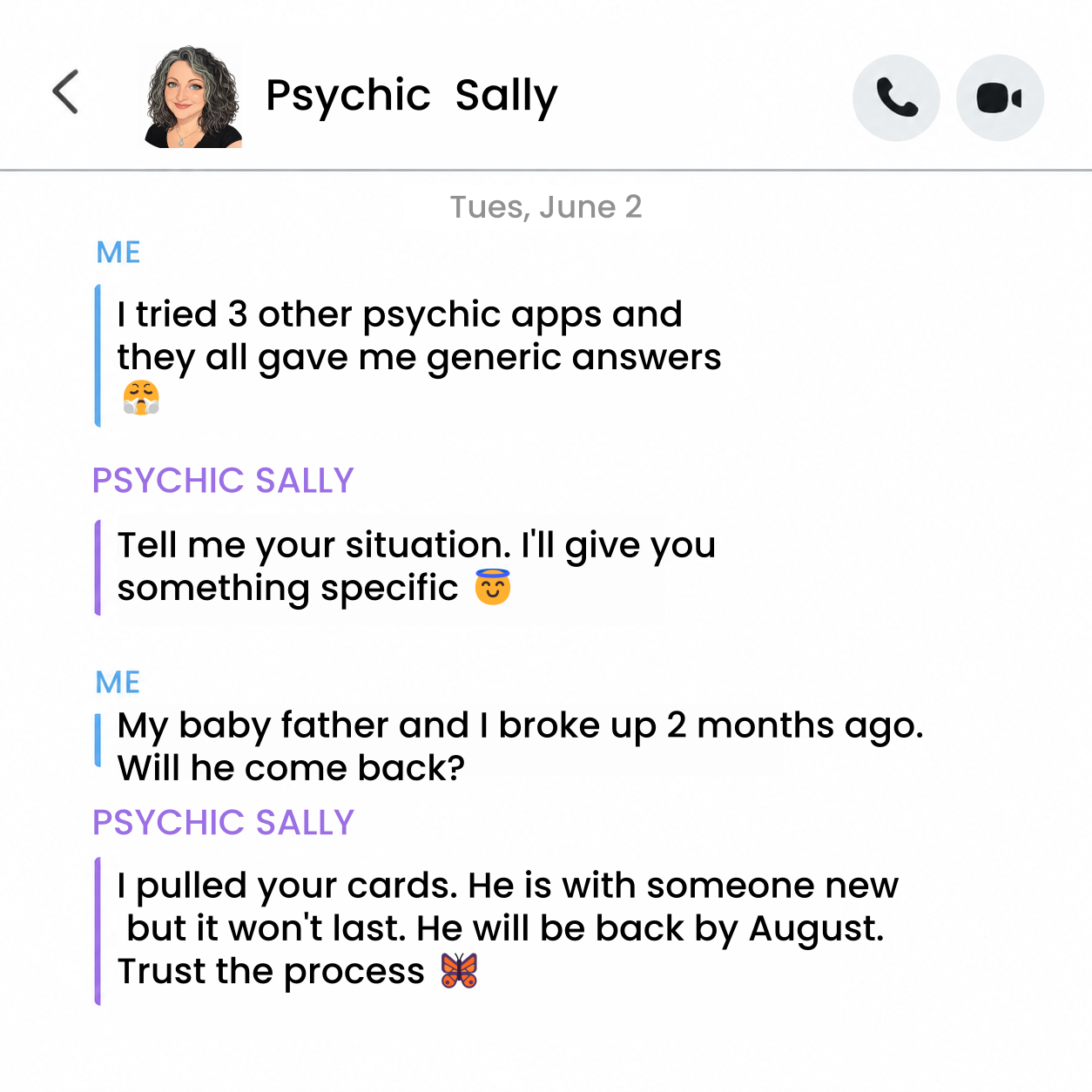 Bccvb Facebook ad: Real Psychics.Get 3 Mins Free!
