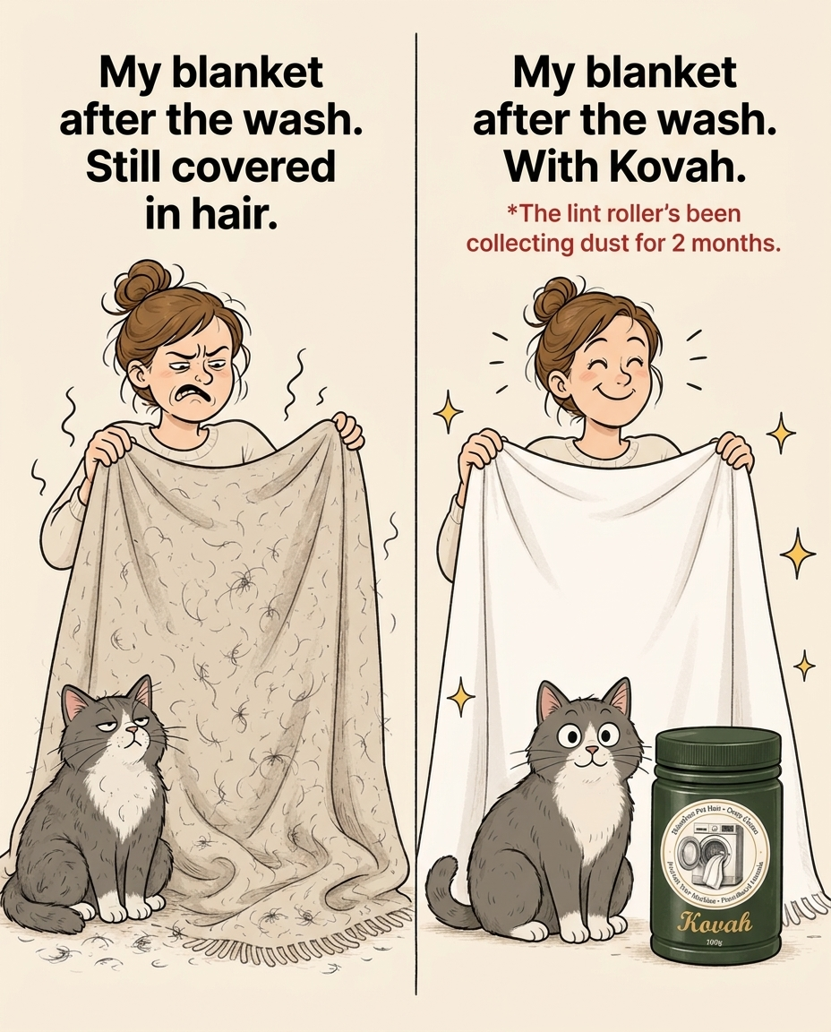 Kovah Facebook ad: One scoop. One wash. Every hair gone.
