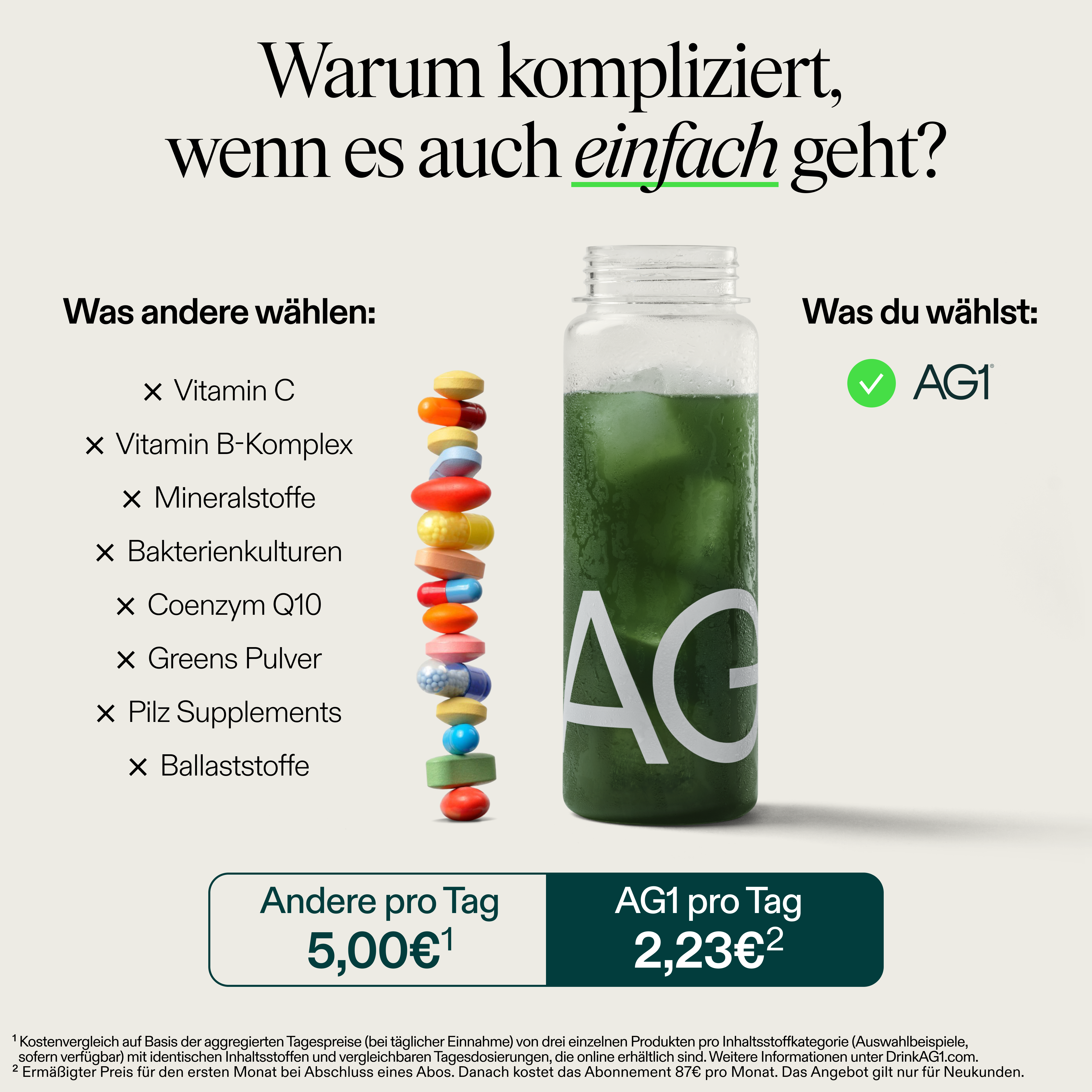 AG1 Deutschland Facebook ad