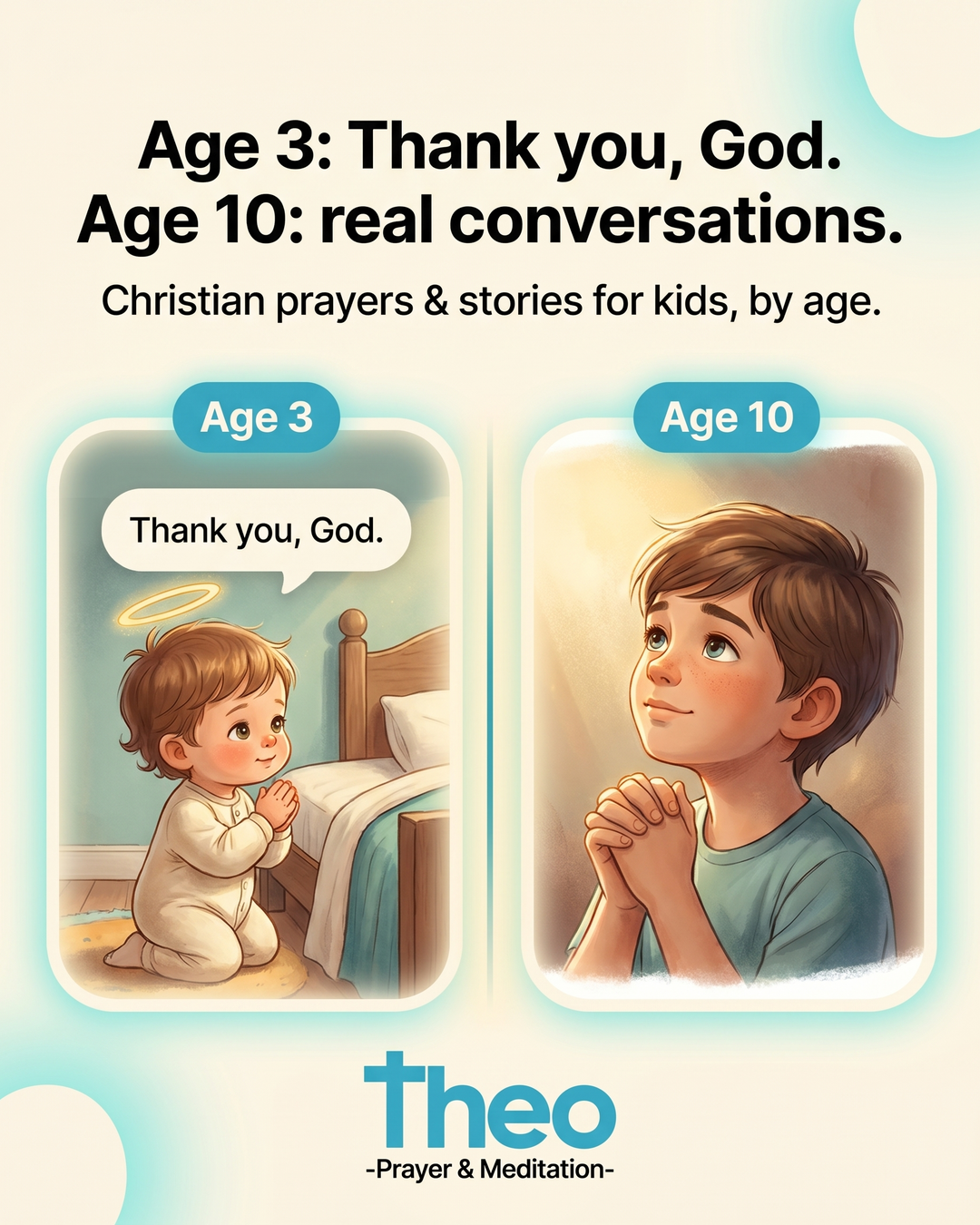 Theo: Prayer & Meditation Facebook ad