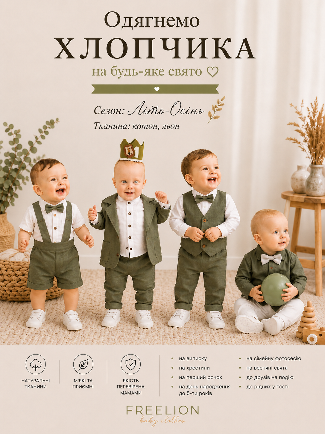 Freelion.babyshop Facebook ad: УЛЮБЛЕНА КОЛЕКЦІЯ МАМ