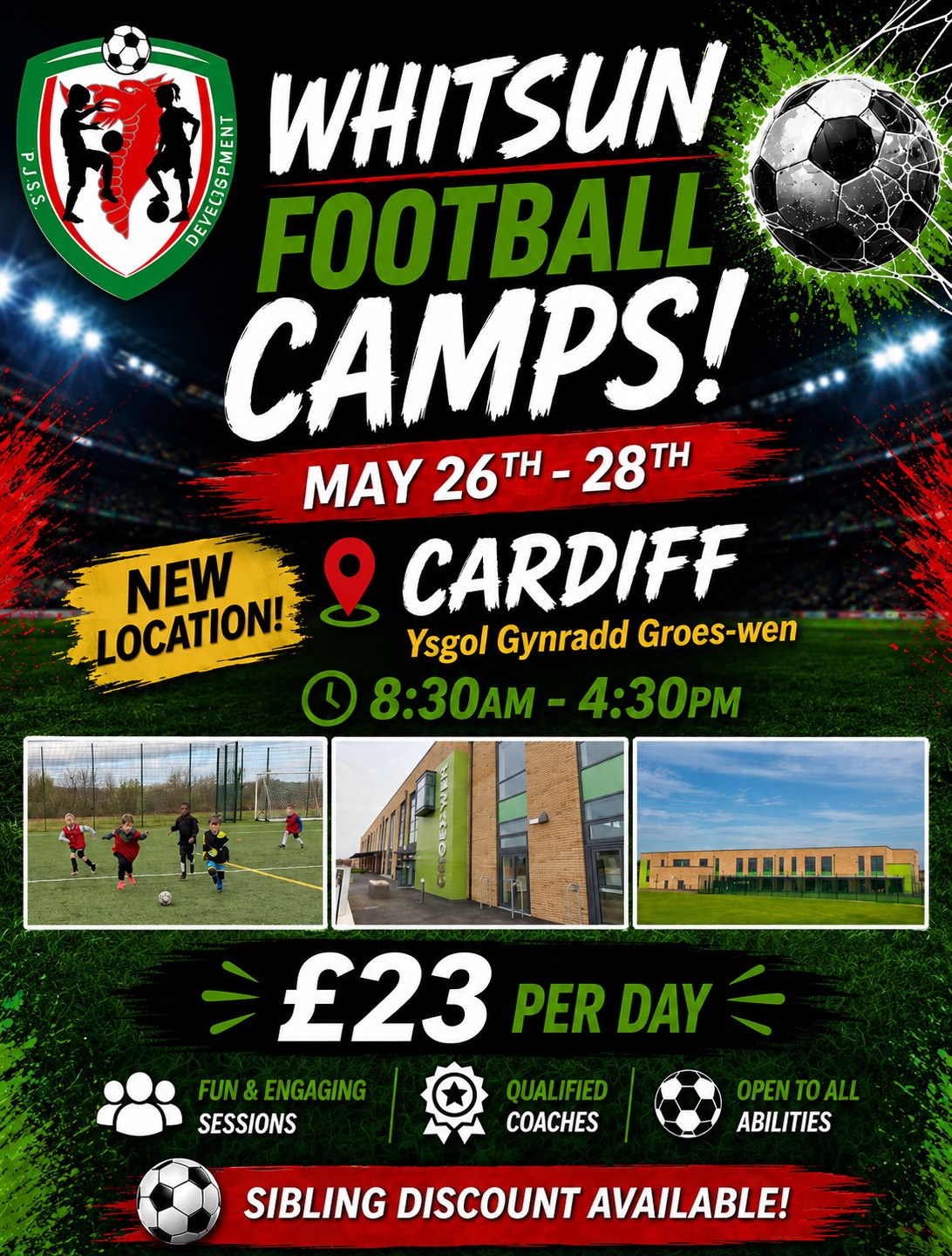 PJSS Development - Cardiff Facebook ad: NEW FOOTBALL CAMP IN CARDIFF (near Radyr)