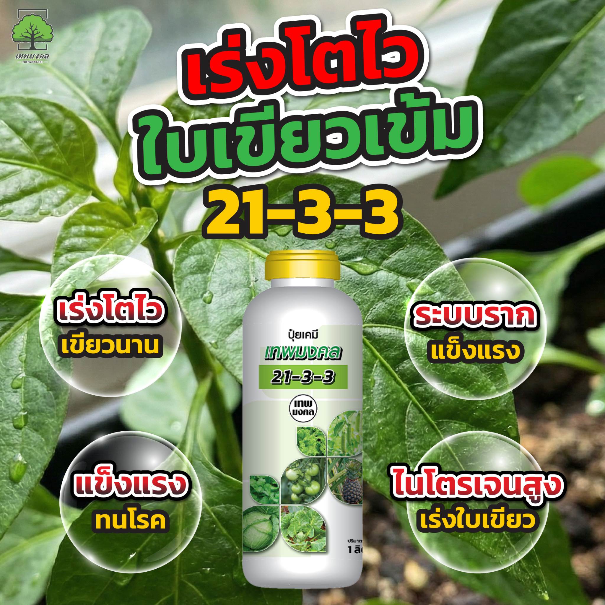จำหน่ายปุ๋ยน้ำ สูตรพรีเมี่ยม ตราเทพมงคล Facebook ad