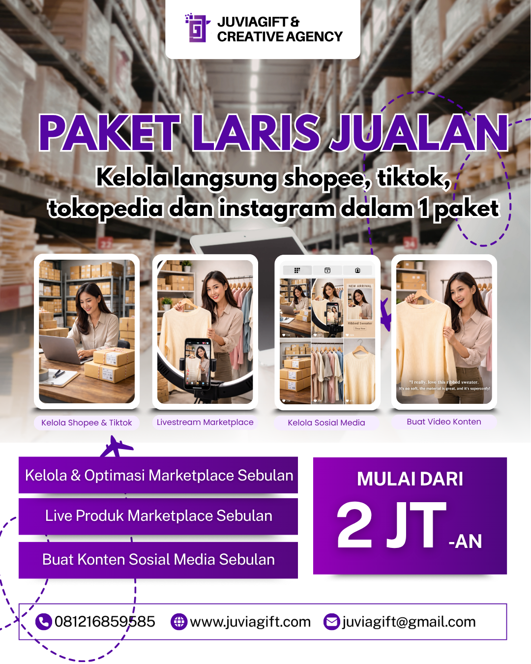 JuviaGift & Digital Marketing Facebook ad: Cek paket selengkapnya di sini!