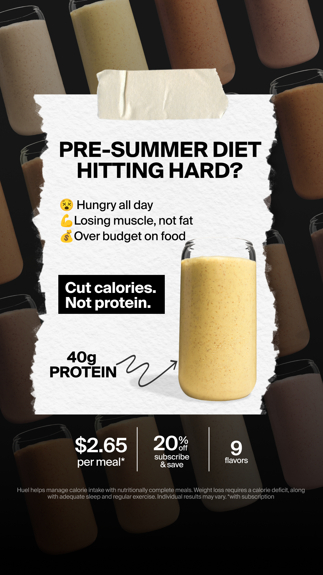 Huel Facebook ad