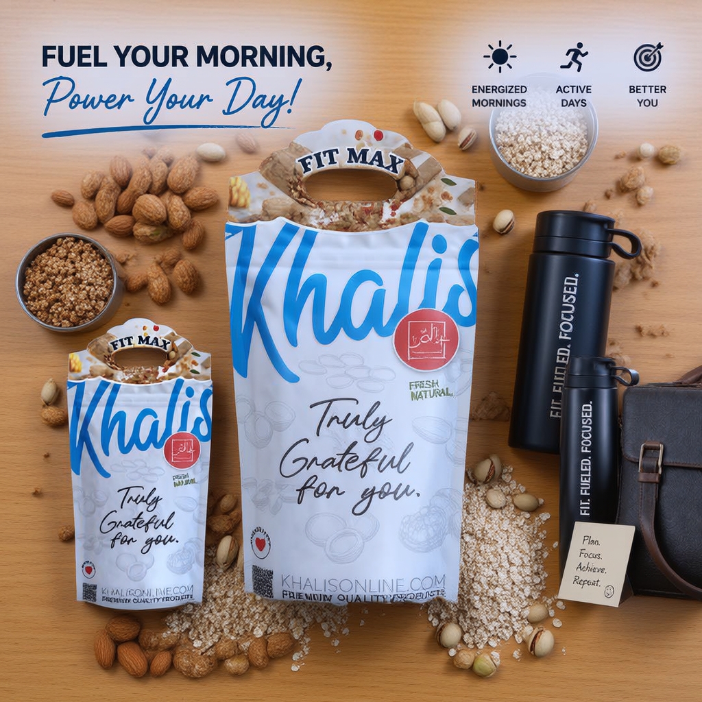 Khalis Online Facebook ad: Clean Nutrition Every Morning - Energy 100/100