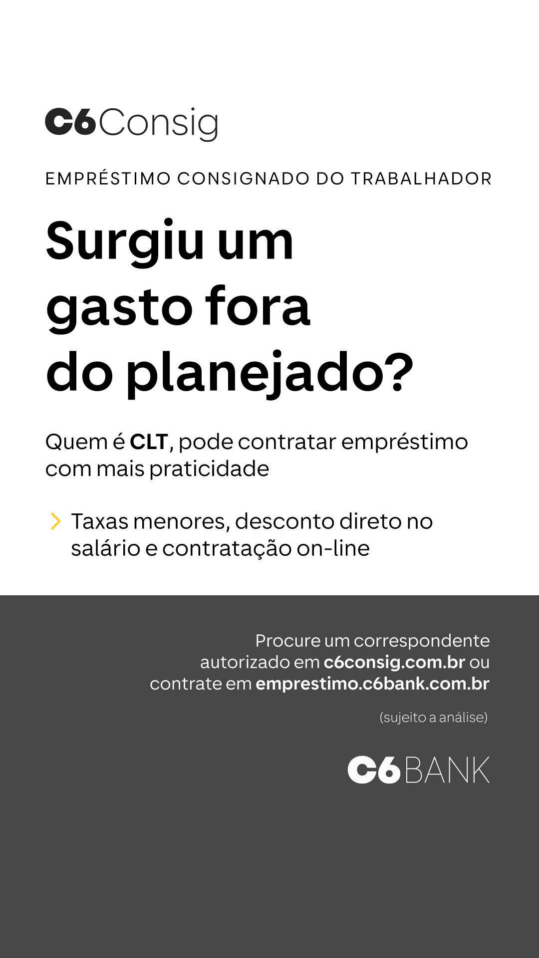 C6 Bank Facebook ad