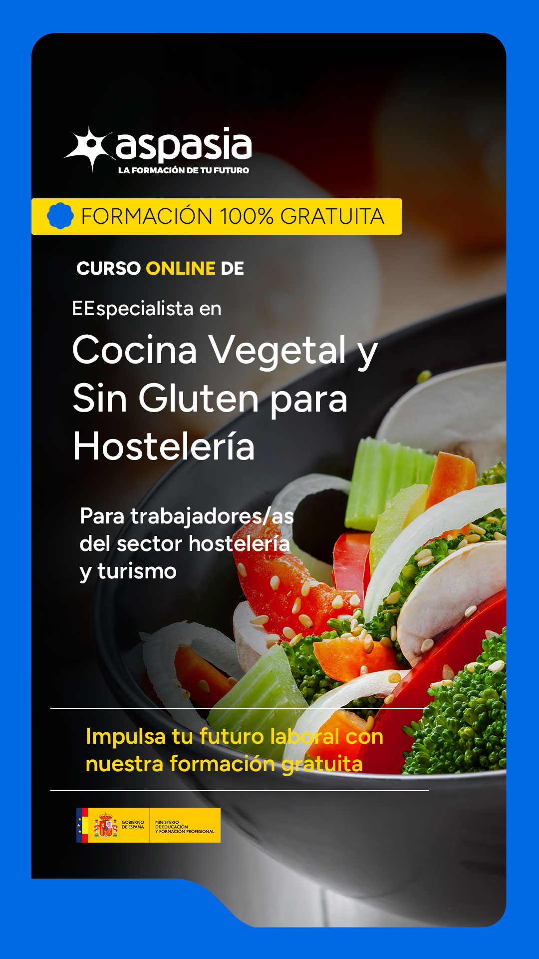 Grupo Aspasia Facebook ad: Itinerario formativo GRATUITO: Especialista en Cocina…