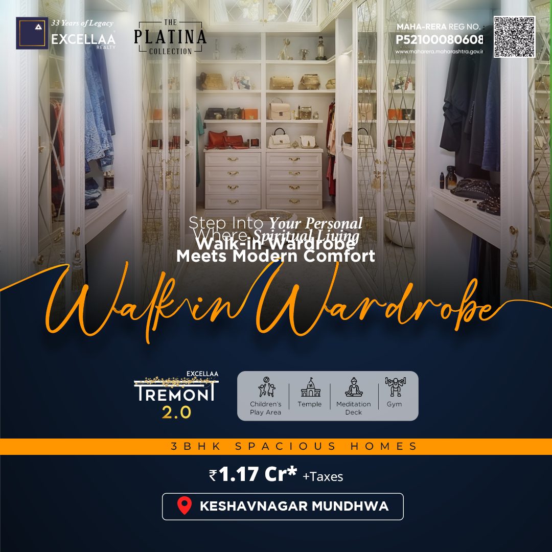 The Excellaa Facebook ad: 3 BHK Homes Starts at just ₹1.17 Cr* at Keshav Nagar…