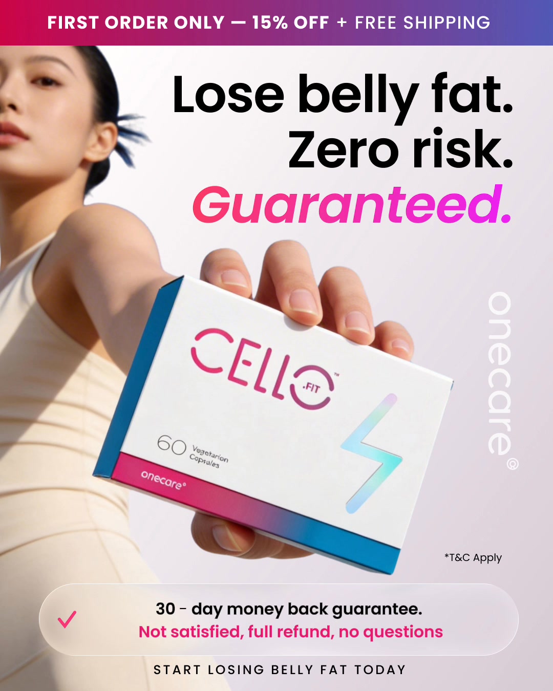 onecare Facebook ad: Double Fat Burn in One Formula