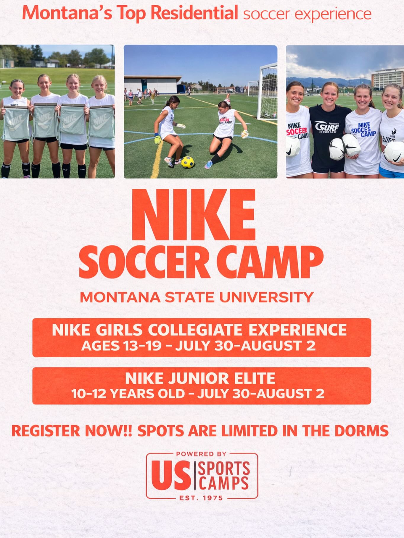 yellowstone_soccer_camps Facebook ad: Our annual Nike Girls Collegiate Experience and New…