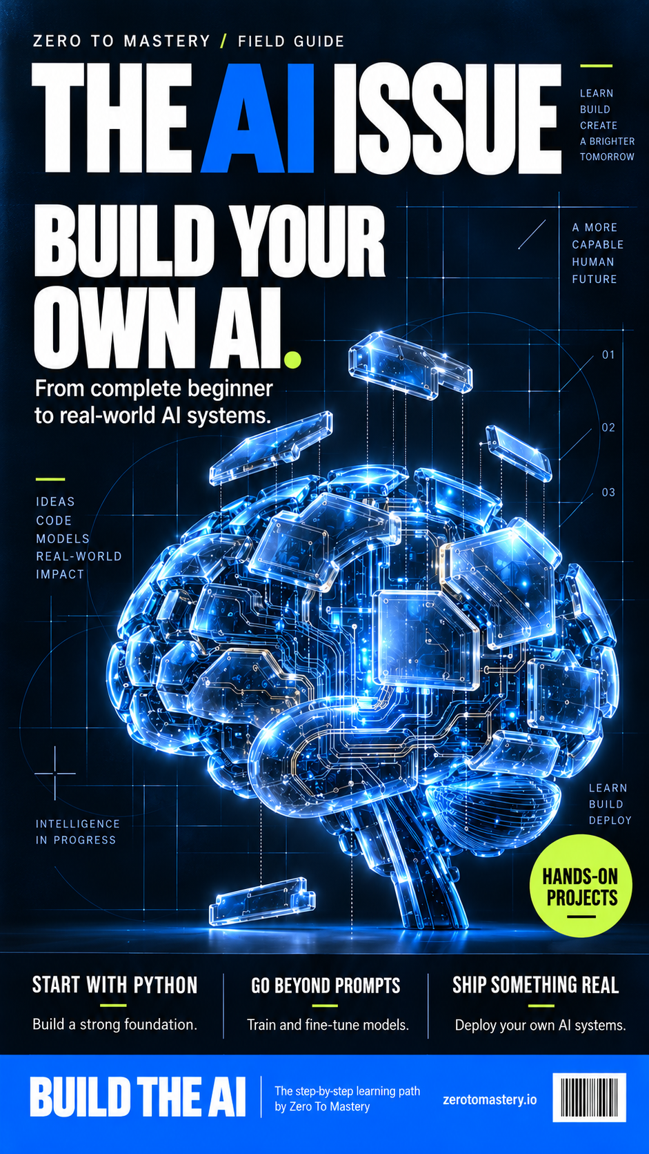 Zero To Mastery Facebook ad: Don’t Just Use AI. Build It.