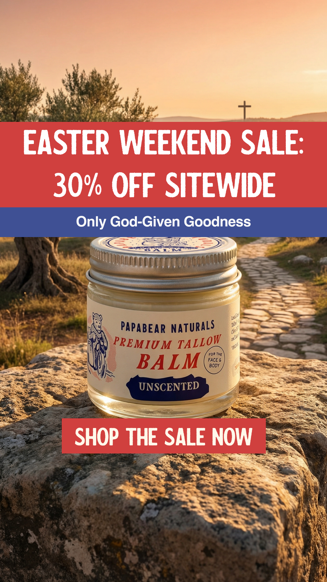 Papabear Naturals Facebook ad