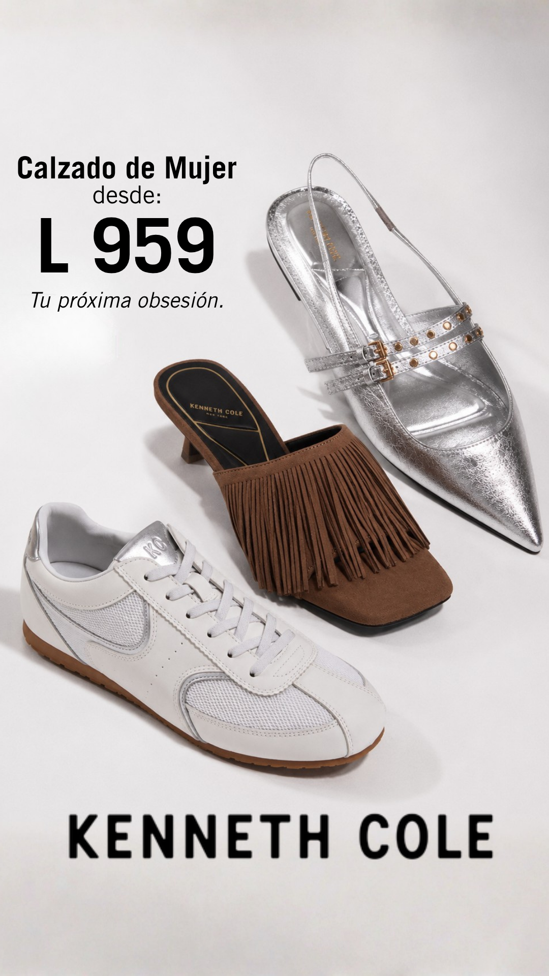 Kenneth Cole Honduras Facebook ad: ¡Compra ahora!