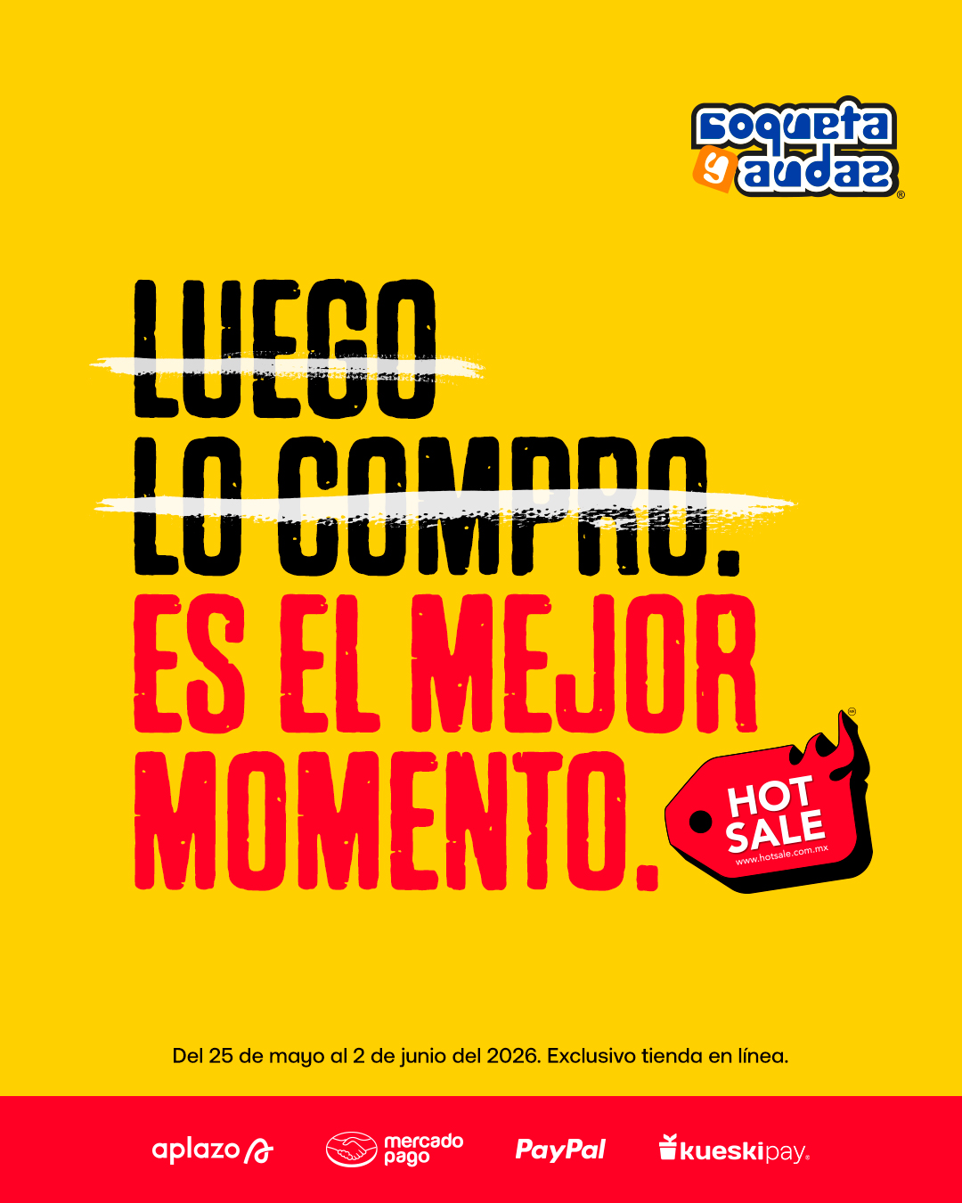 Coqueta y Audaz Facebook ad: ¡Aprovecha el Hot Sale Hoy!