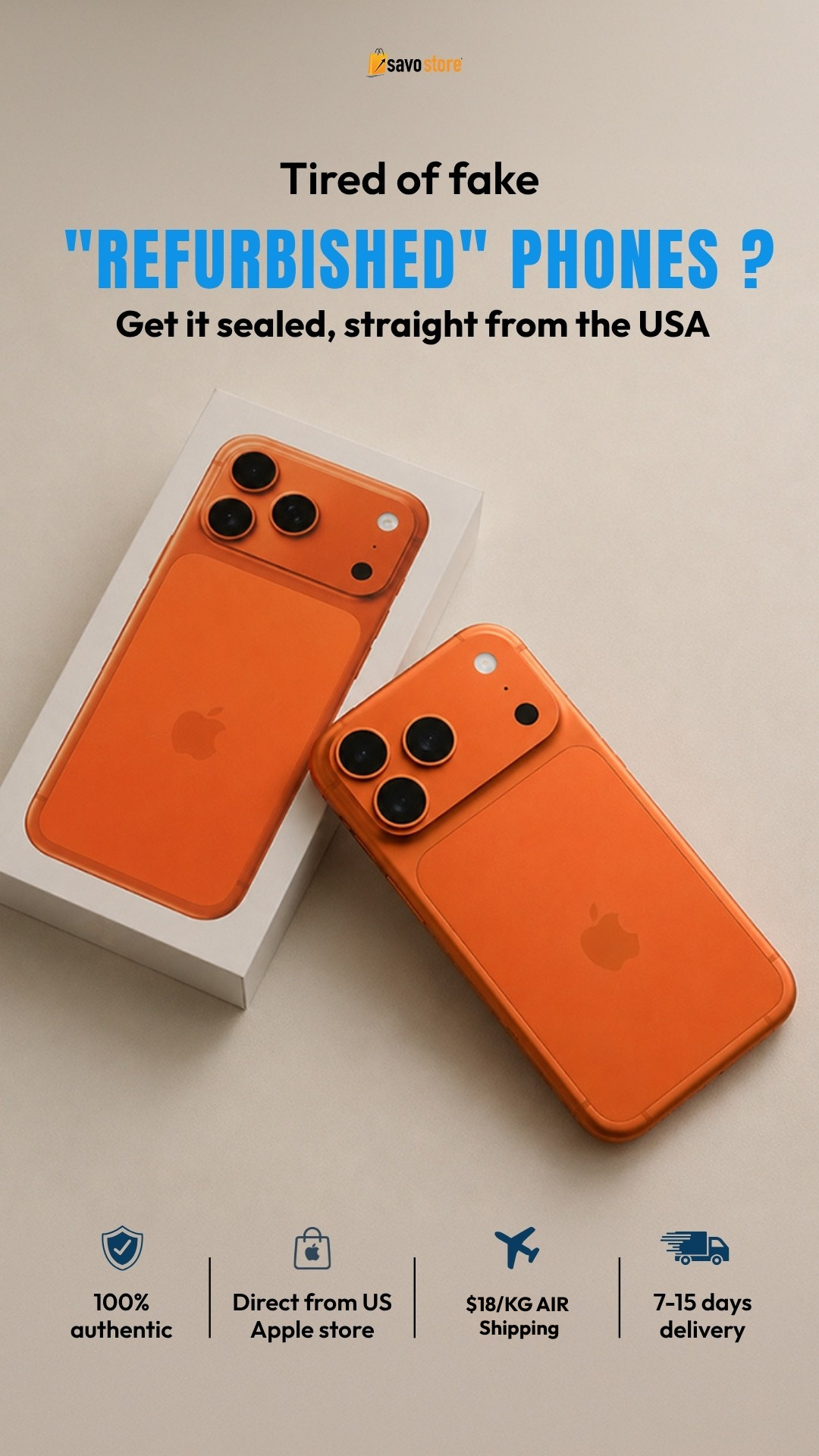 Savo Store Facebook ad