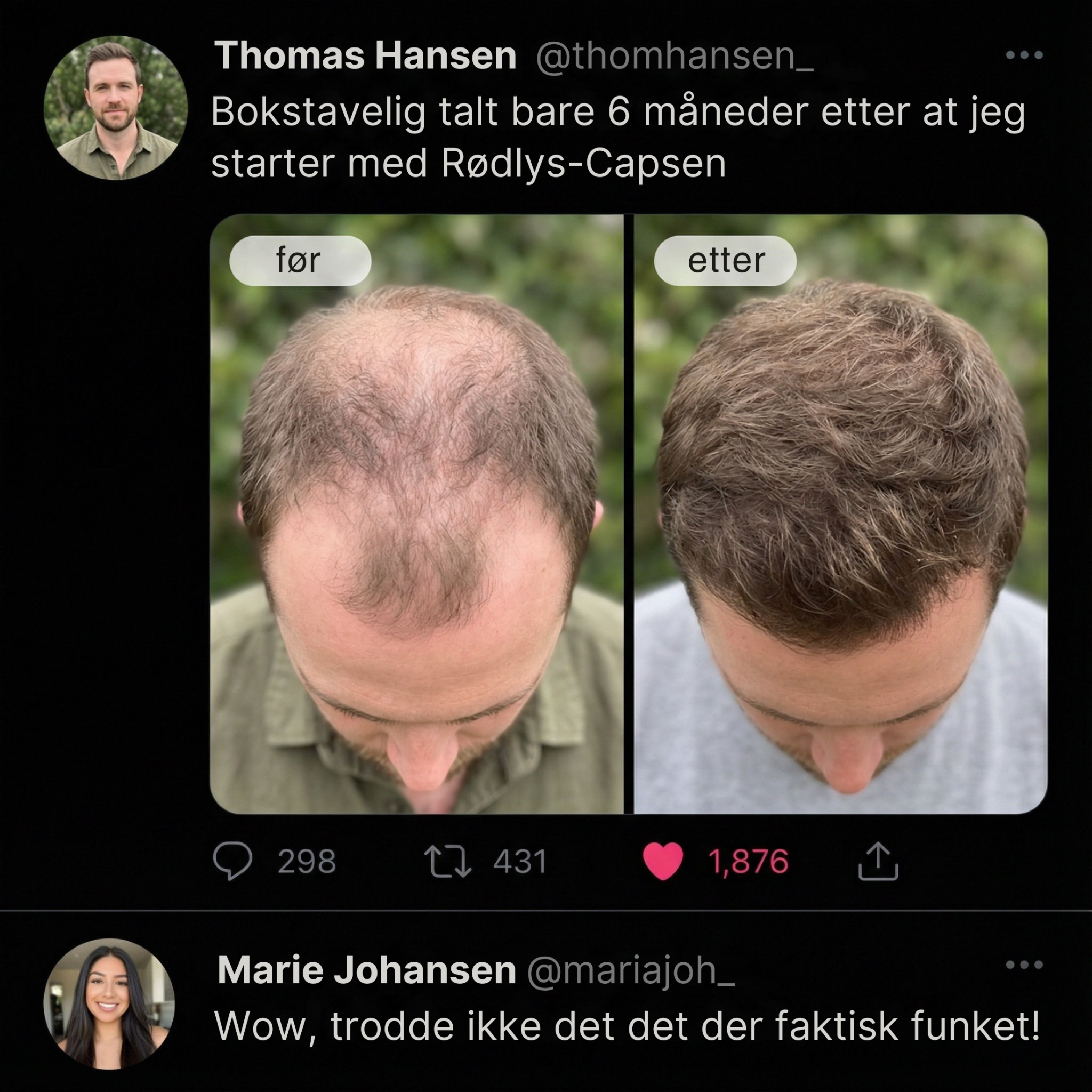 Hårbloggen Norge Facebook ad