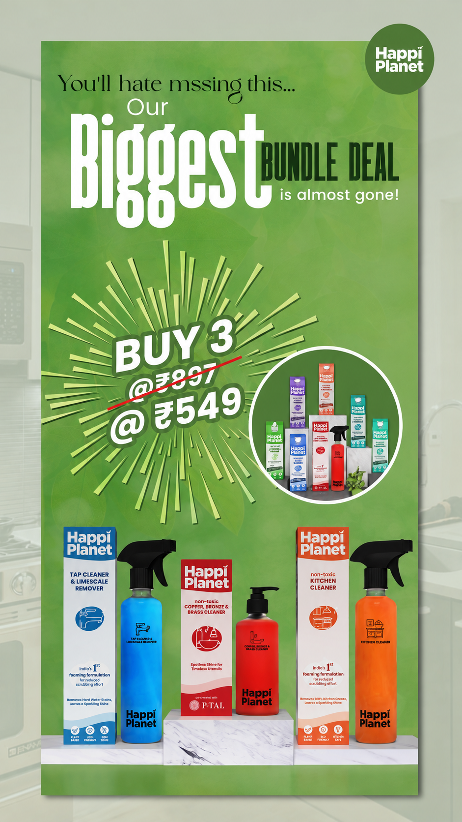 Happi Planet Eco Products Facebook ad