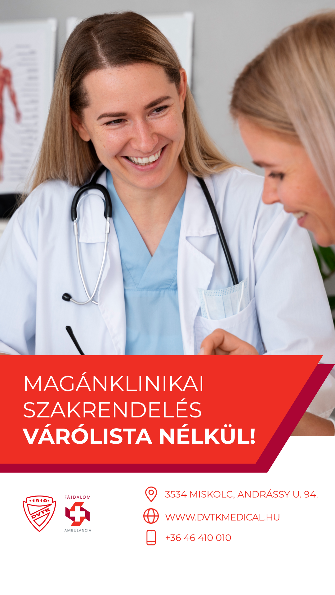 DVTK Medical Center Facebook ad from Oct 16, 2024