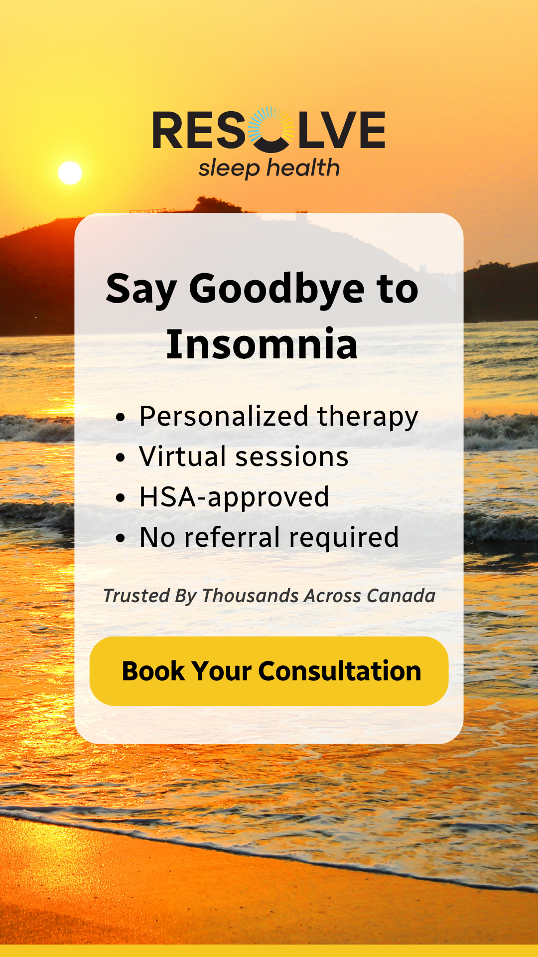 Resolve Sleep Health Facebook ad