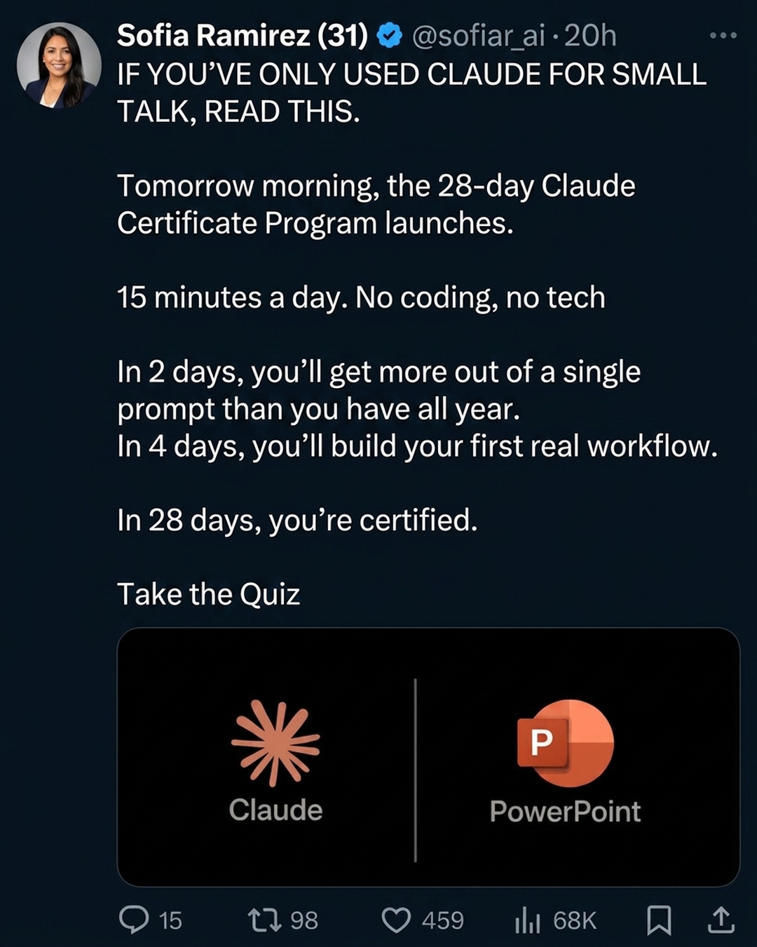 AI Essentials Facebook ad