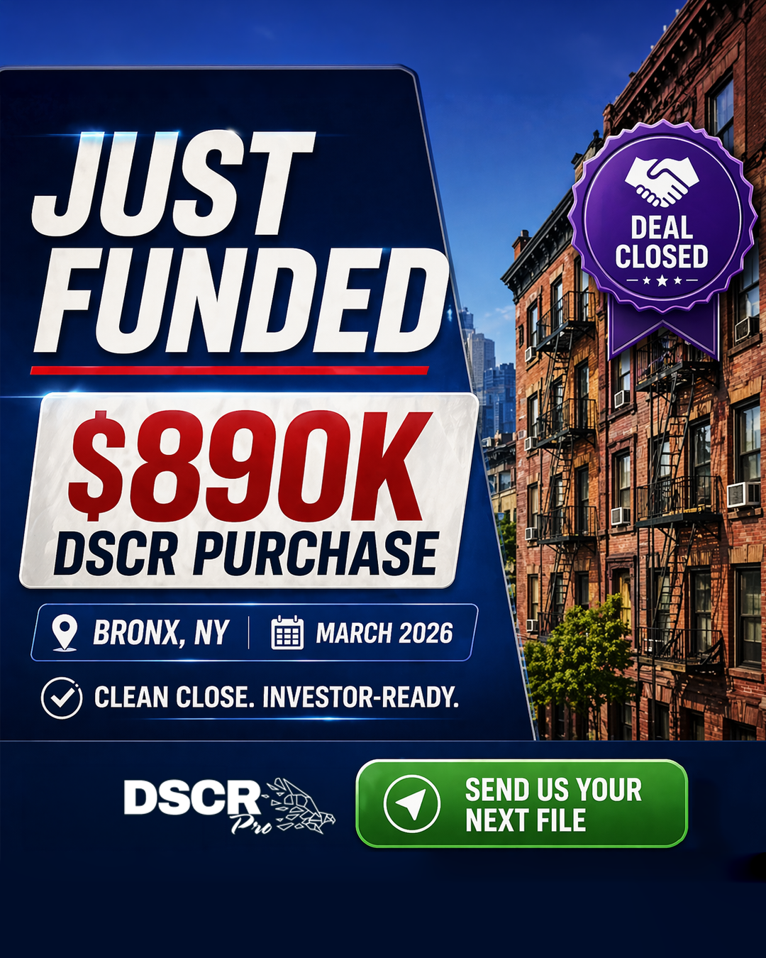 DSCR Pro Facebook ad from Apr 28, 2026