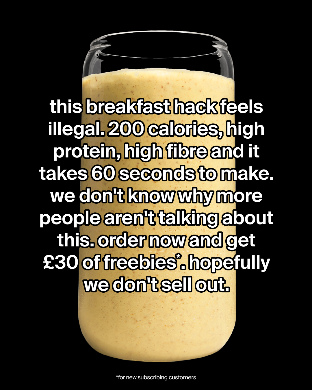 Huel Facebook ad