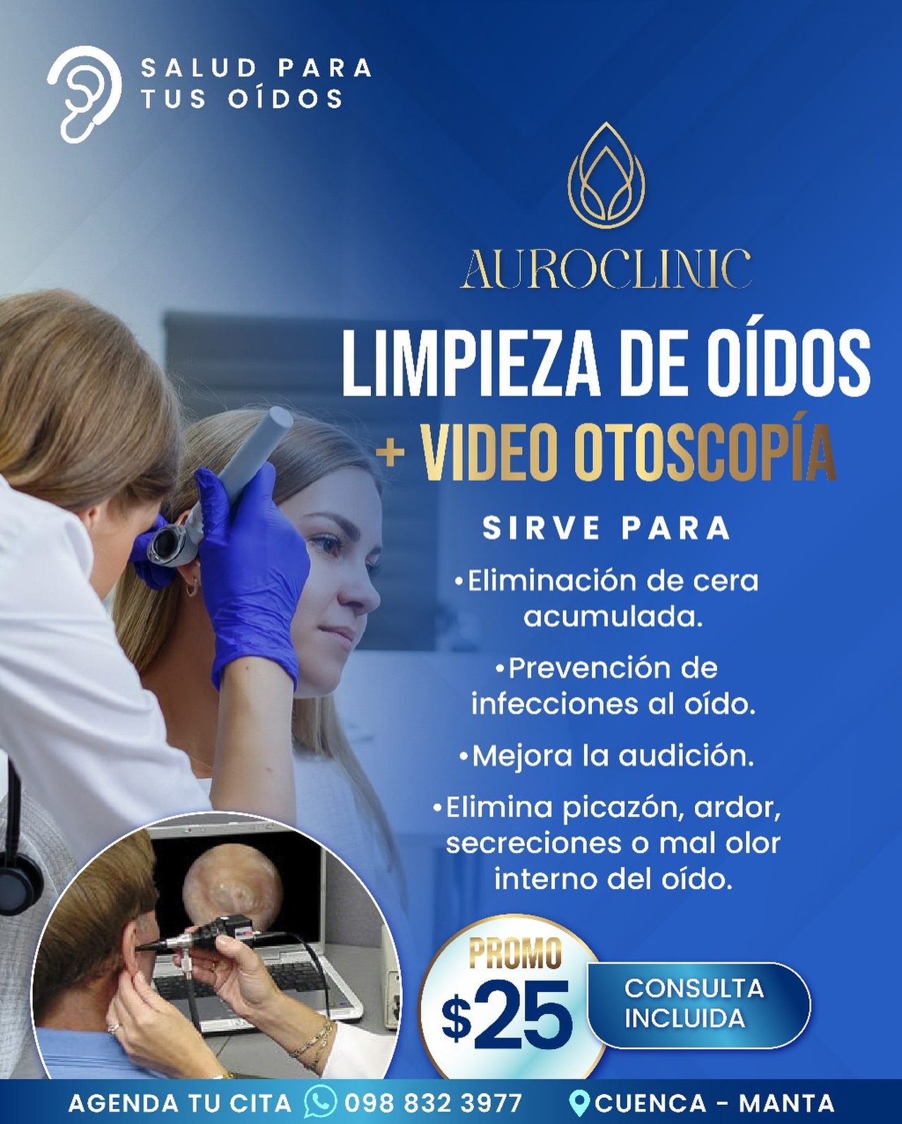 Auroclinicec Facebook ad: Chatea con nosotros