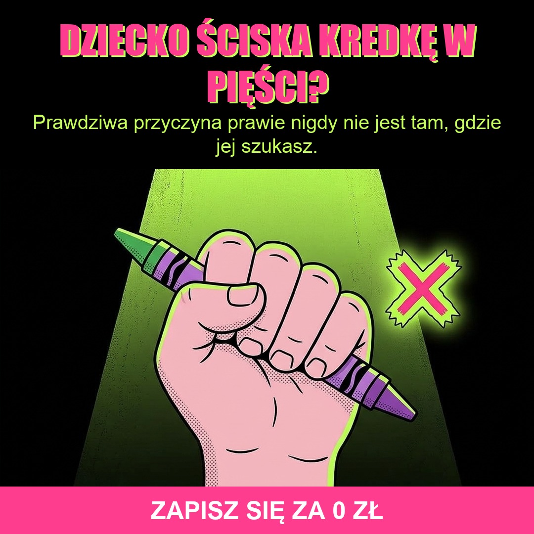 Sonia Michalik psycholog dziecięca Facebook ad: 10 sposobów na poprawny chwyt u dzieci do 7 roku życia