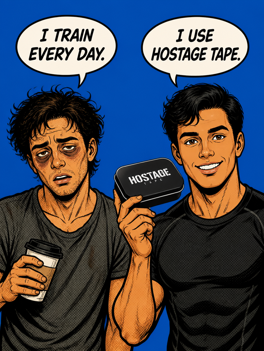 Hostage Tape Facebook ad