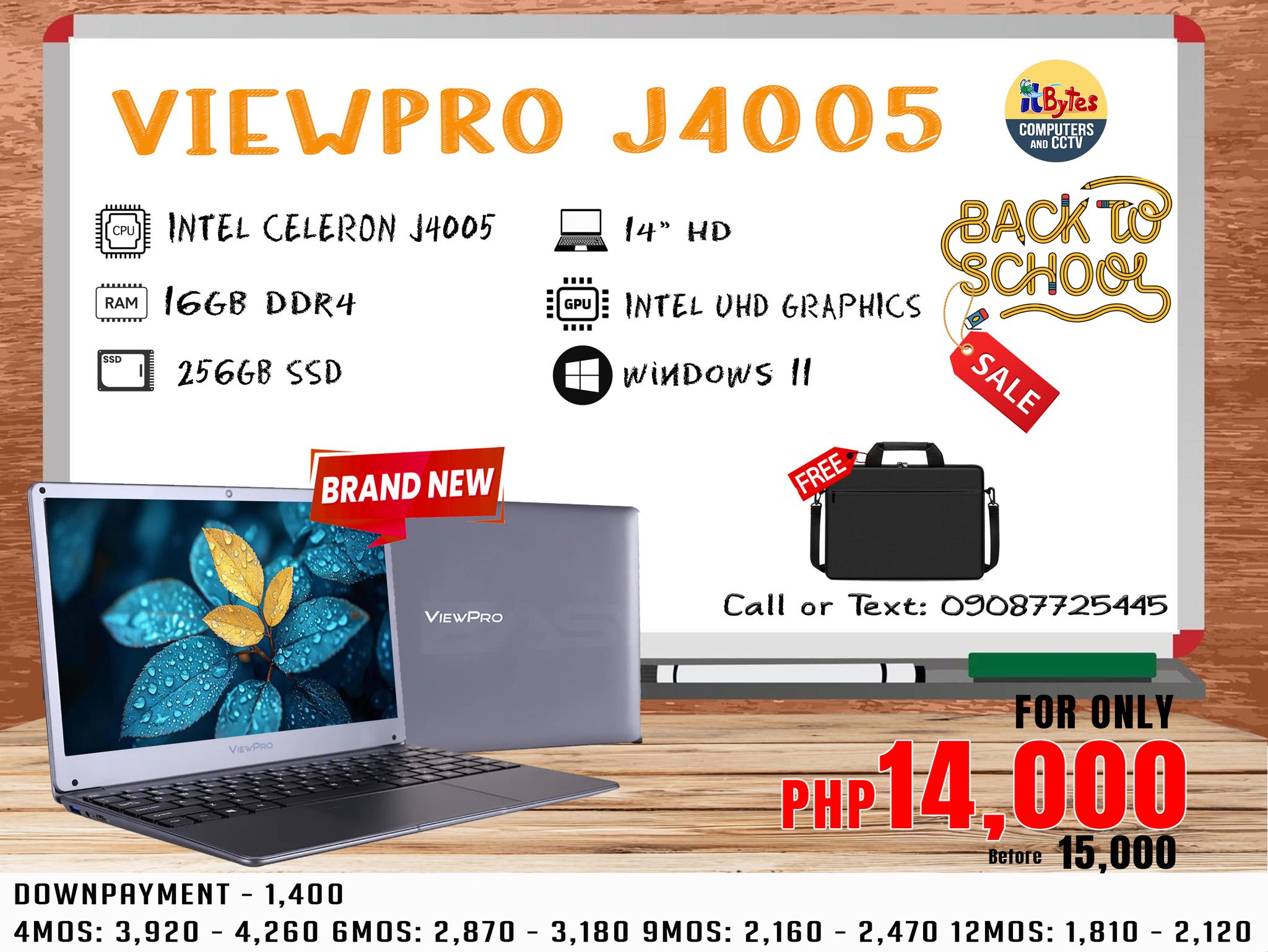 ITBytes Computers and CCTV Facebook ad: BACK TO SCHOOL SALE!