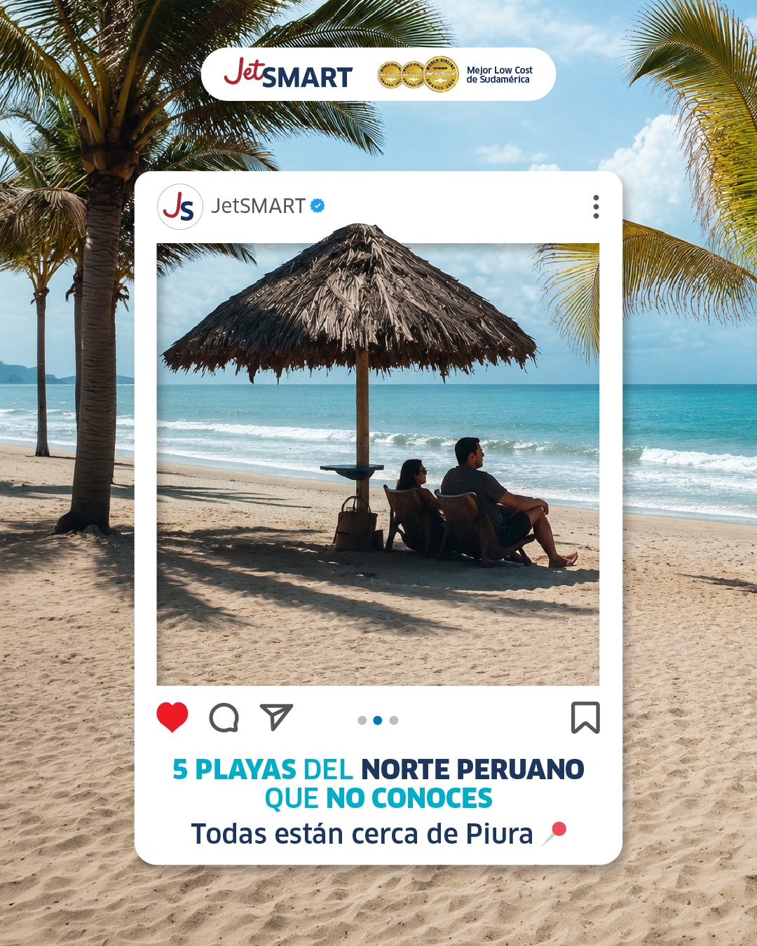 JetSMART Facebook ad: El norte de Perú te está esperando.