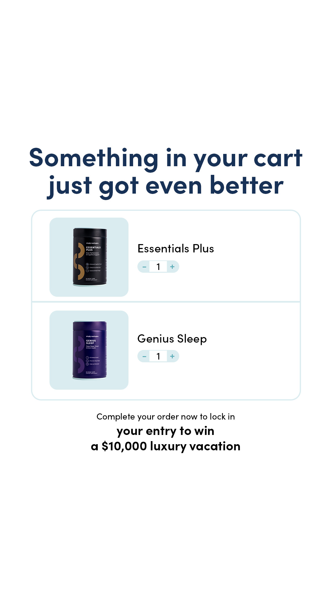 Simply Nootropics Facebook ad
