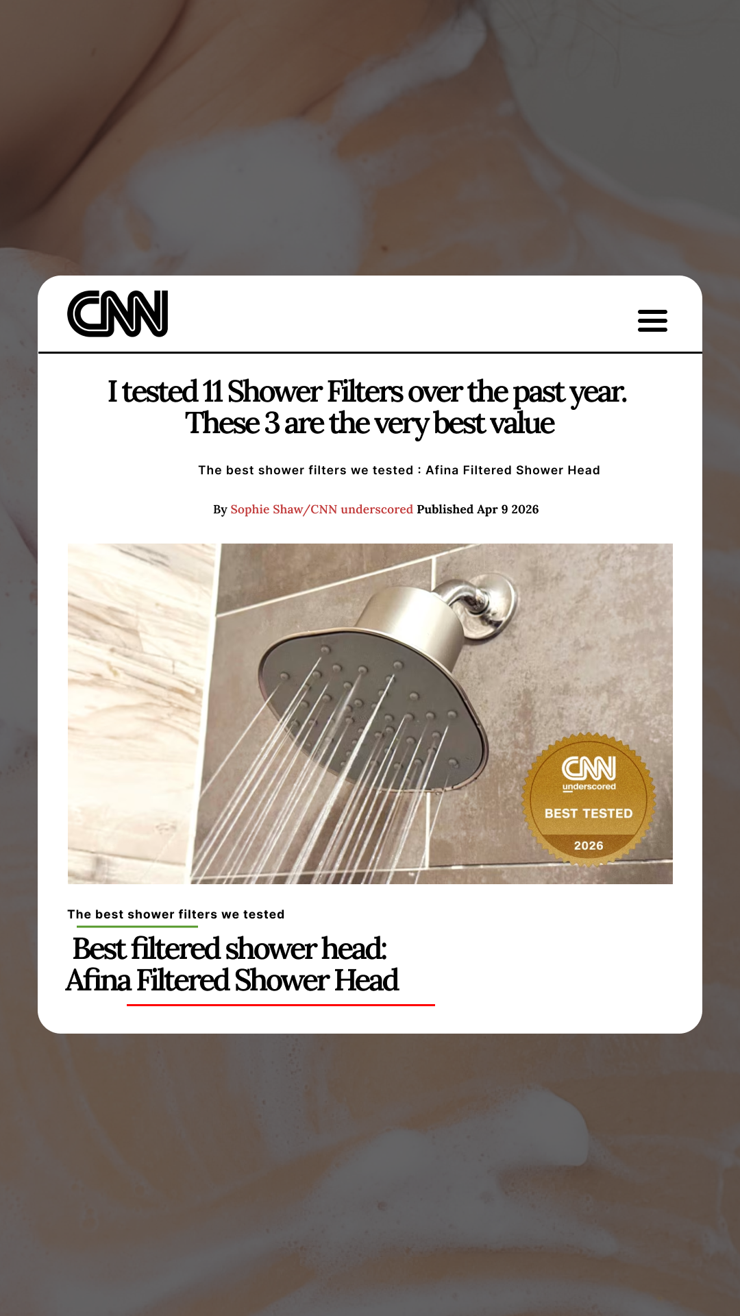 CNN Underscored Facebook ad