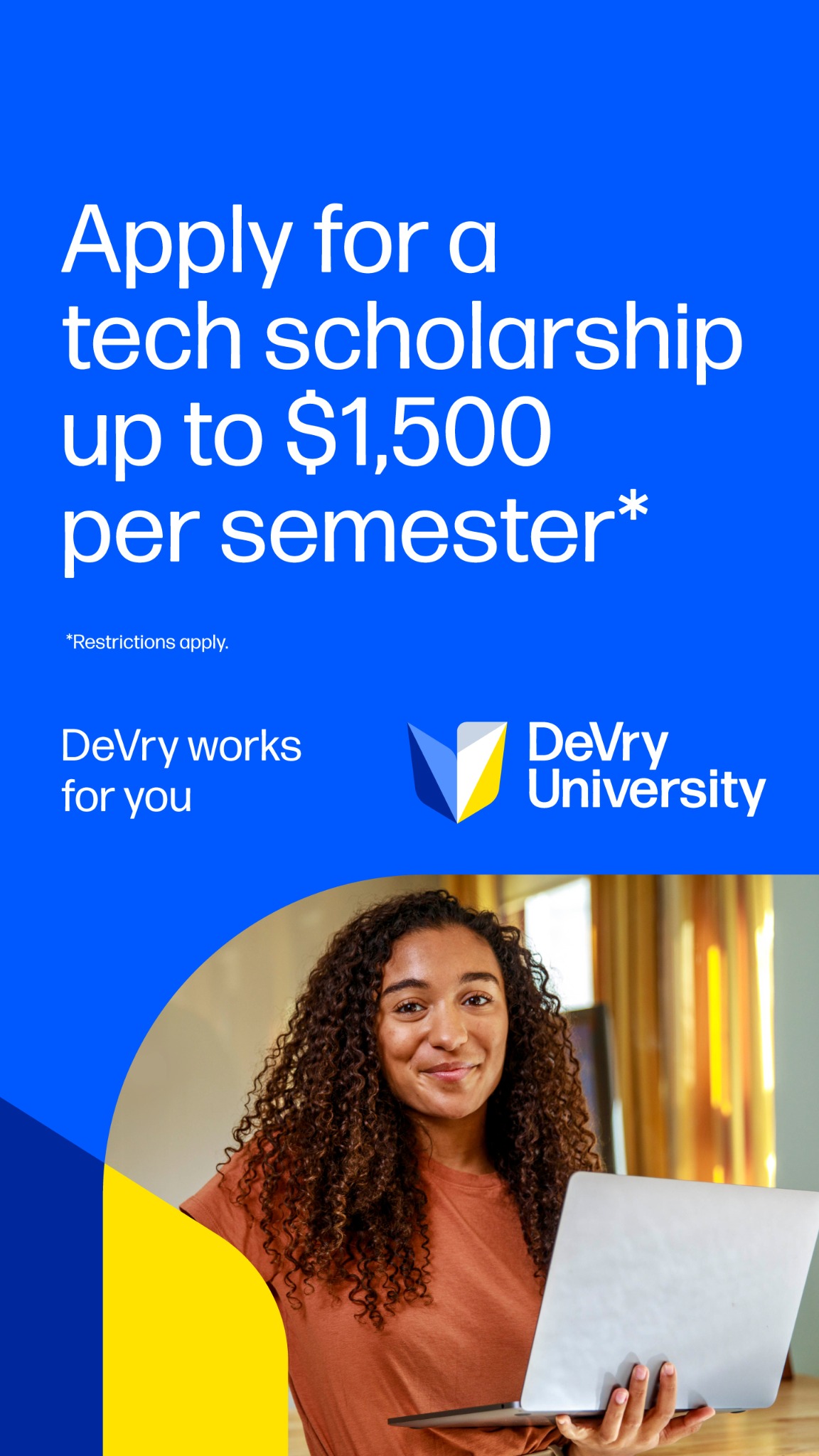 DeVry University Facebook ad