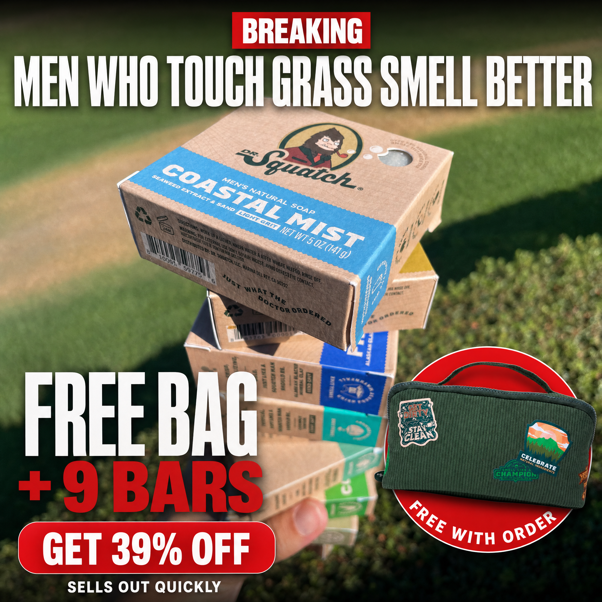 Dr. Squatch Facebook ad