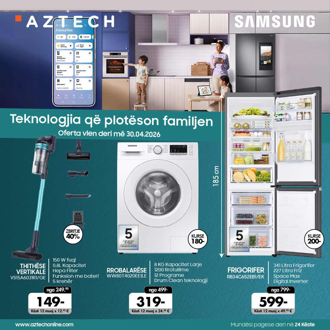 AZTECH Facebook ad: Teknologjia që plotëson familjen.