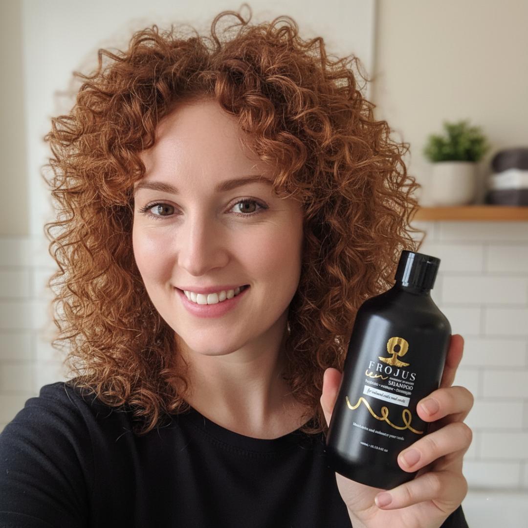 Frojus - Curly Hair Products Facebook ad: Your best curls start here.