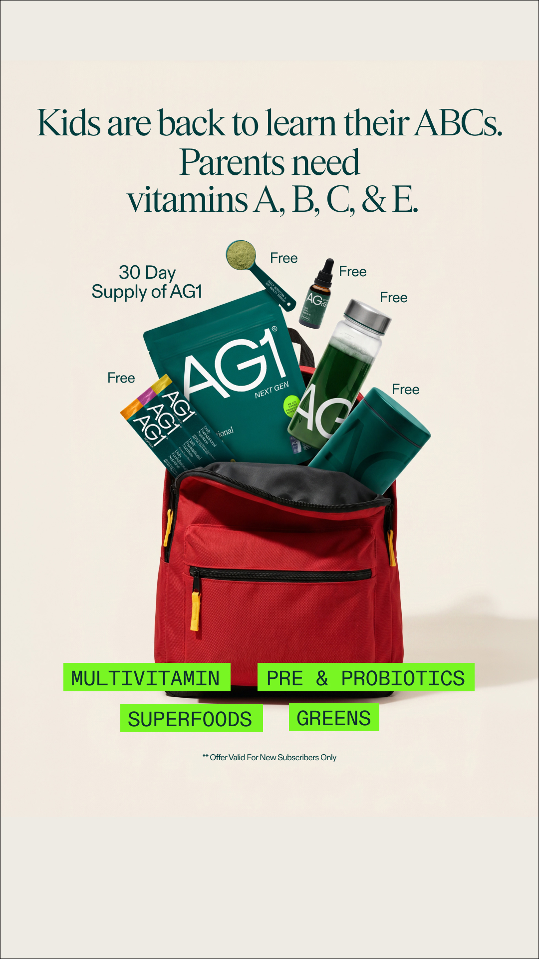 AG1 by Athletic Greens Facebook ad