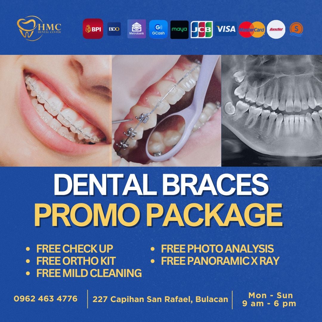 HMC Dental Center Facebook ad: 𝗘𝗟𝗘𝗩𝗔𝗧𝗘 𝗬𝗢𝗨𝗥 𝗦𝗠𝗜𝗟𝗘 𝗪𝗜𝗧𝗛…