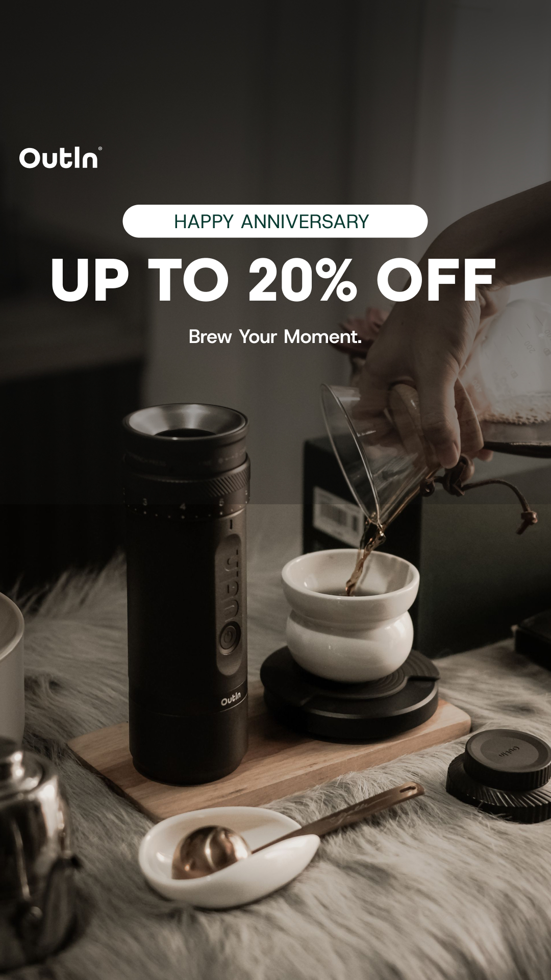 Outin Portable Electric Espresso Machine Facebook ad