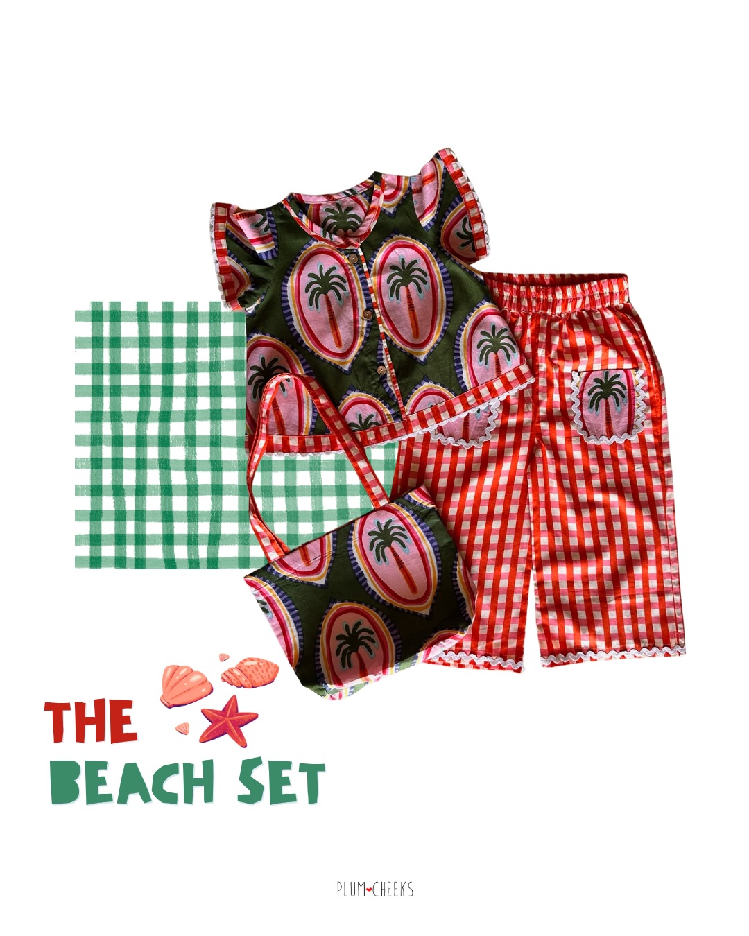 PlumCheeks Facebook ad: Little fits for sunny days | playful prints…