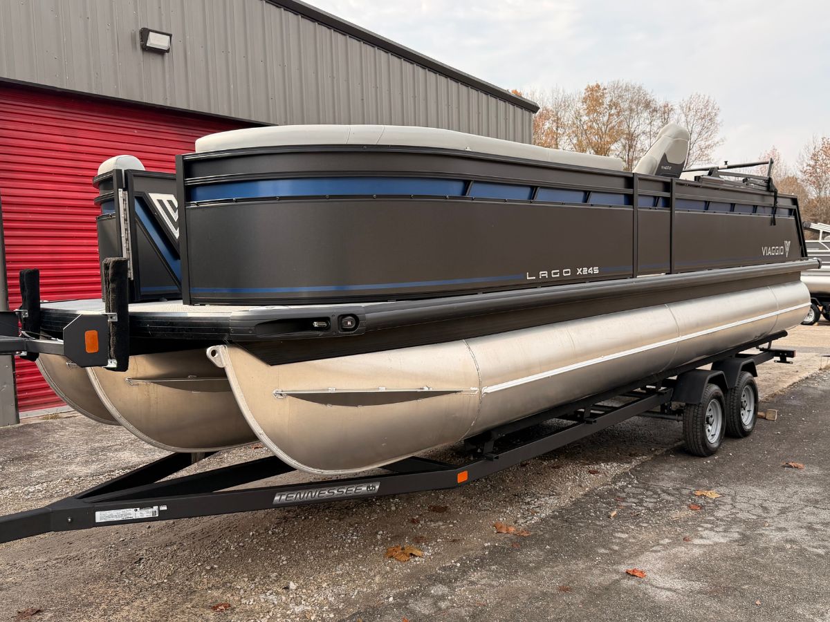 Haney Marine and Outdoors Facebook ad: 2025 Viaggio by Misty Harbor Lago X-24S 27″…