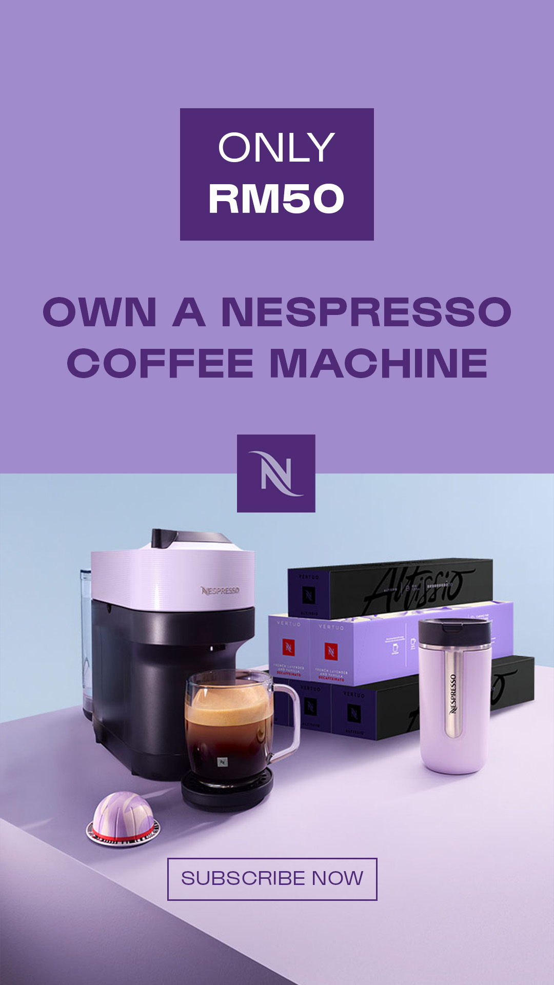 Nespresso Facebook ad