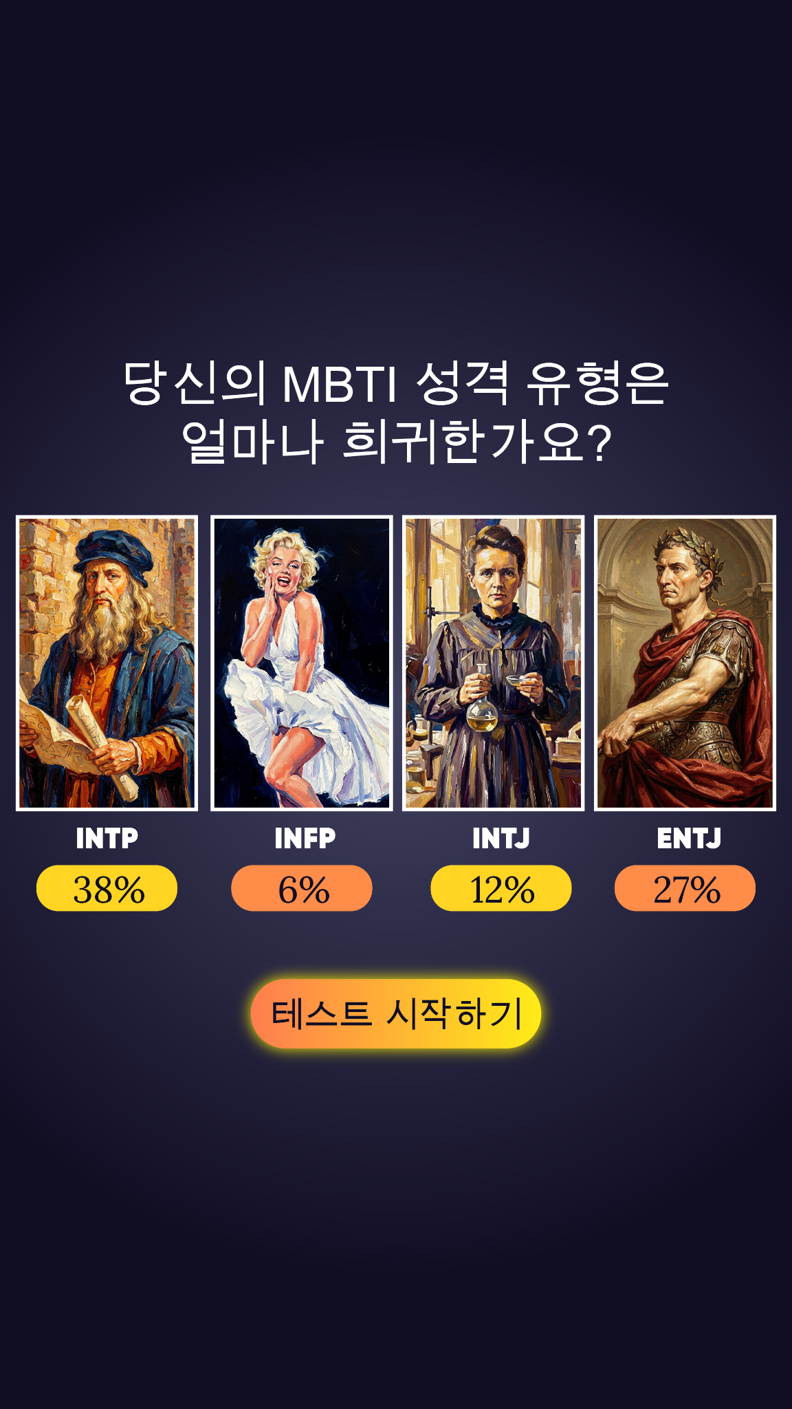 Personality Type Facebook ad