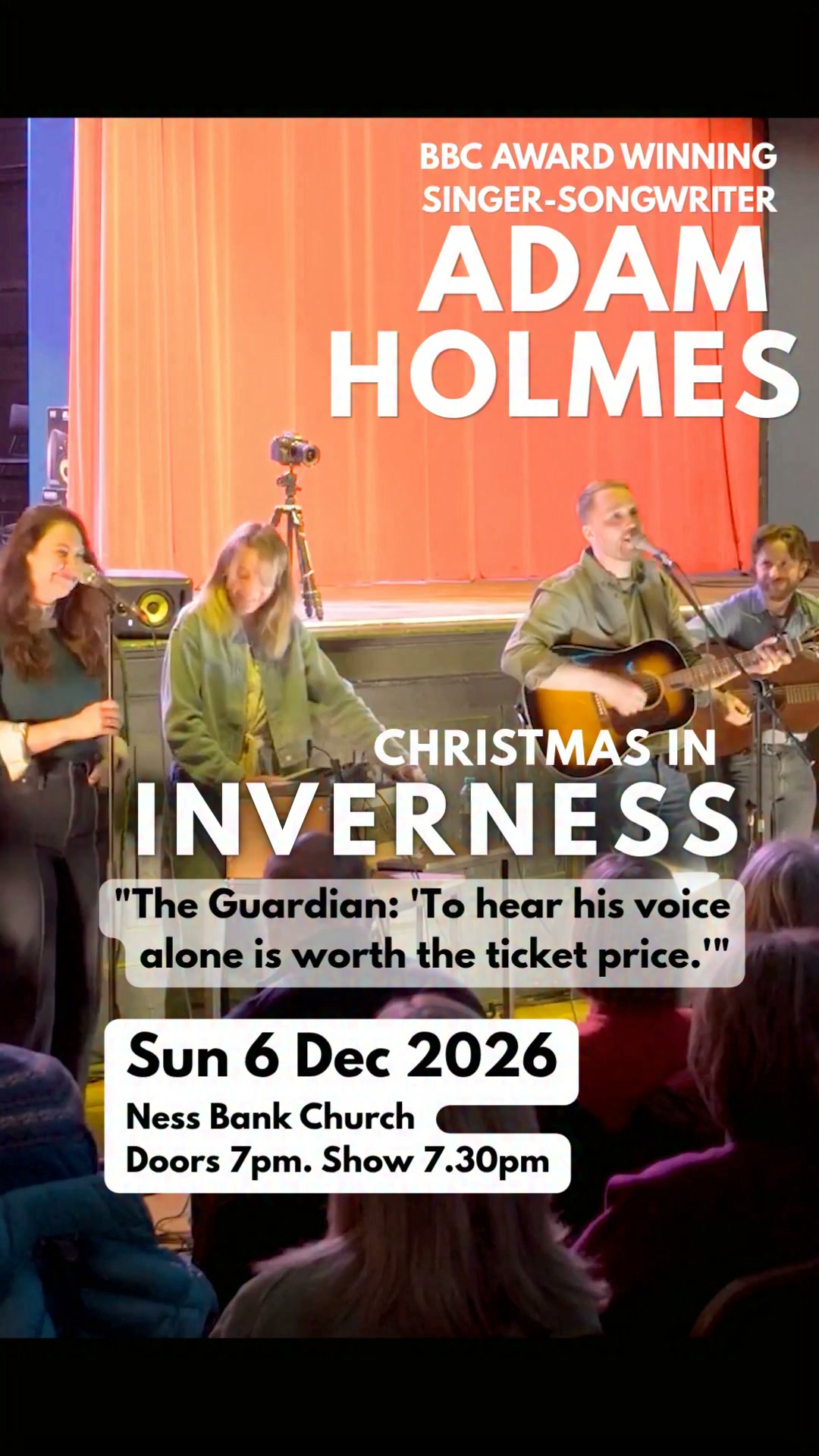 Adam Holmes Music Facebook ad: Looking for a Christmas concert that's a little…